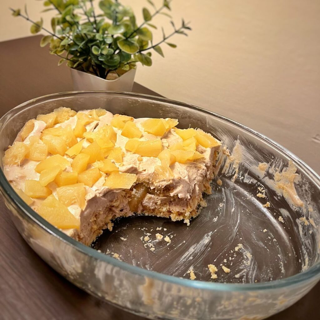 no-bake pineapple dreamy dessert