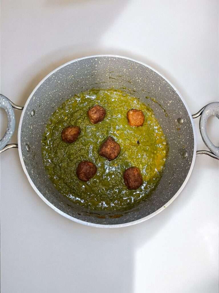 palak kofta curry