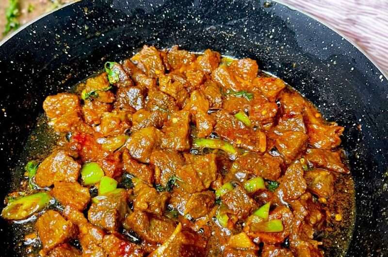 Beef Stir Fry Recipe (Hyderabadi Spicy Beef)